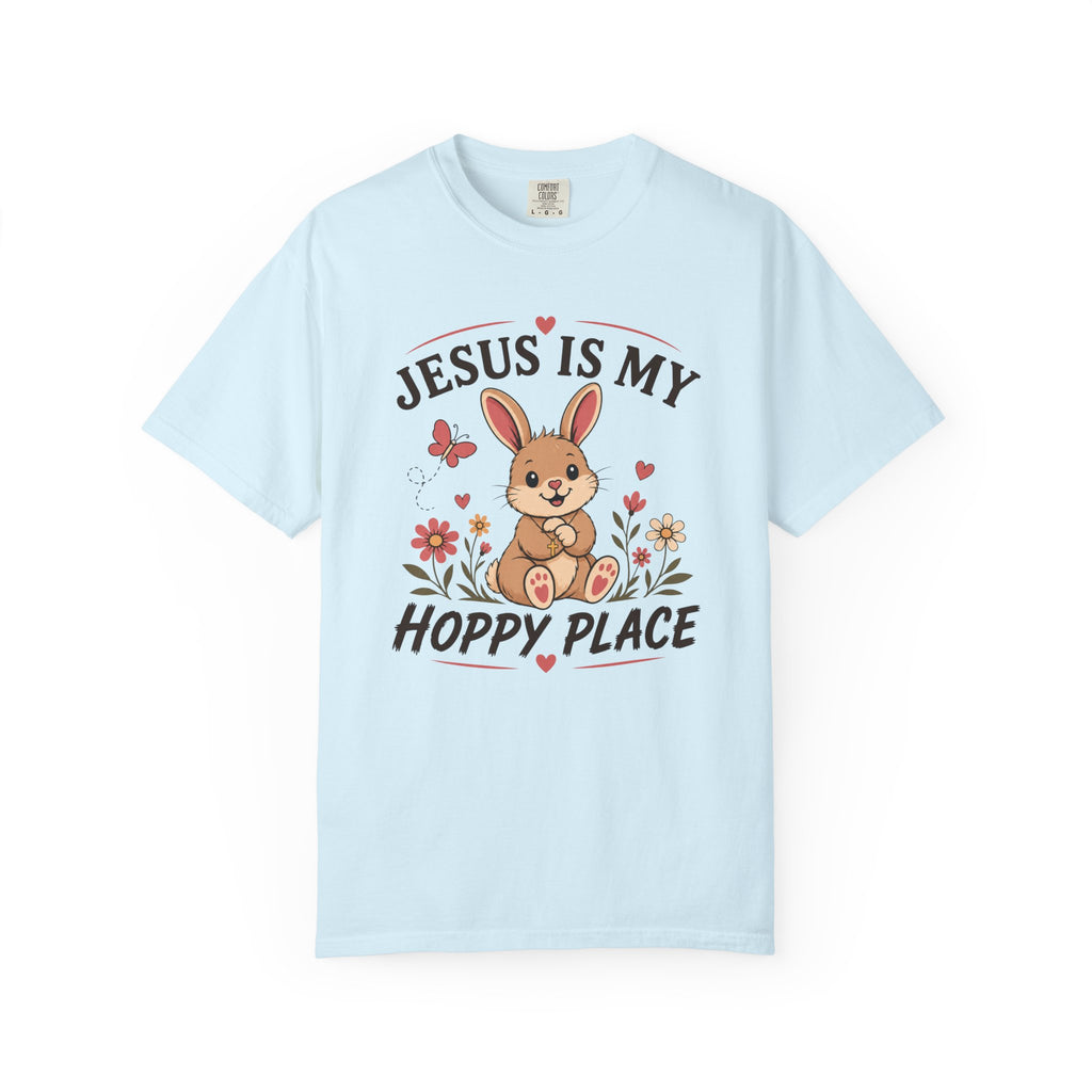 Jesus Is My Hoppy Place - Christian Humour Tee