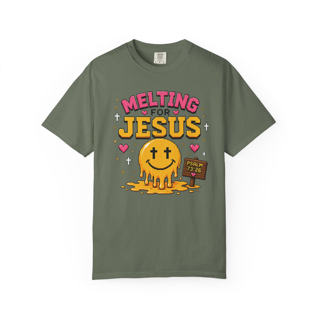 Melting For Jesus Shirt | Christian Smiley Face Tee