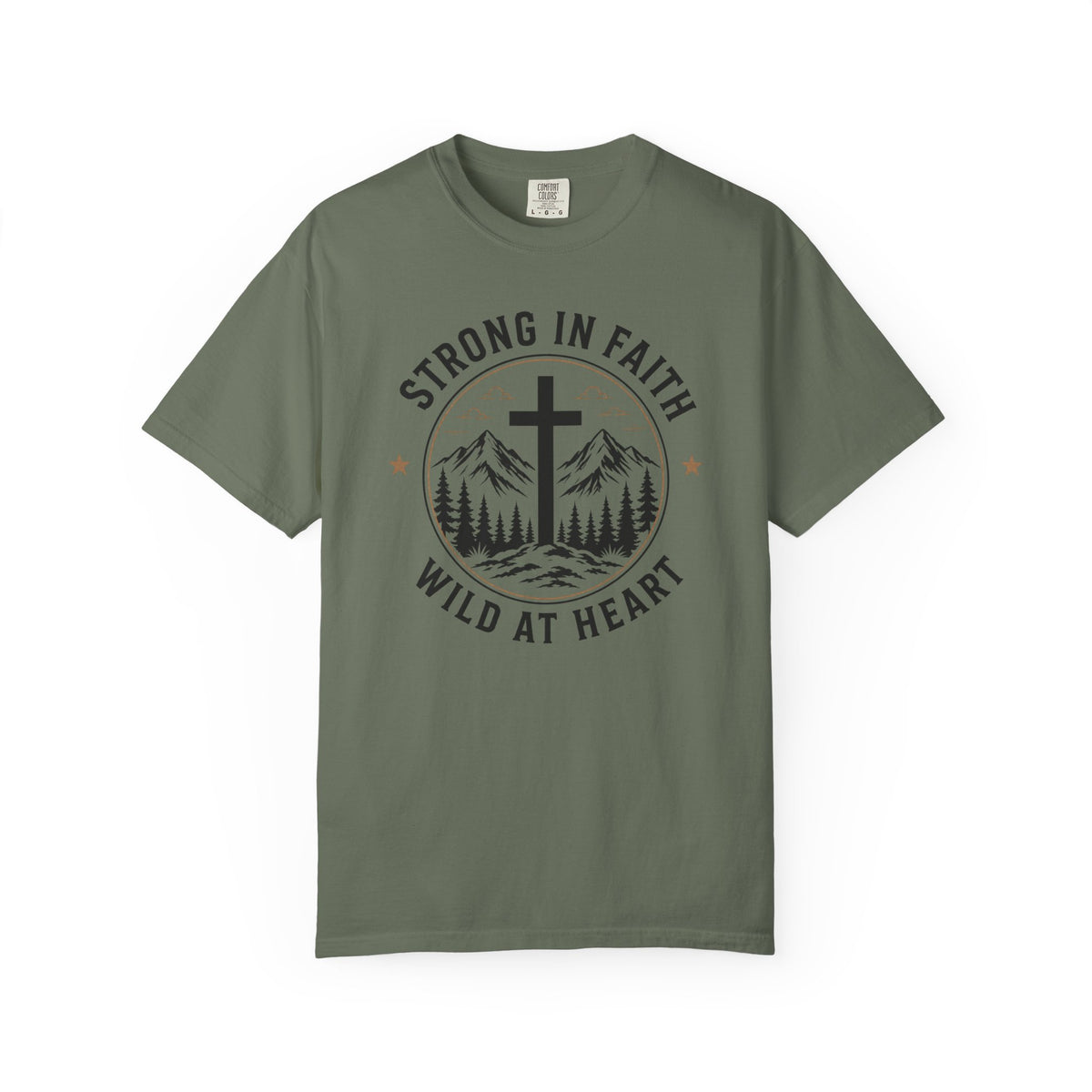 Strong In Faith Wild At Heart – Christian Tee
