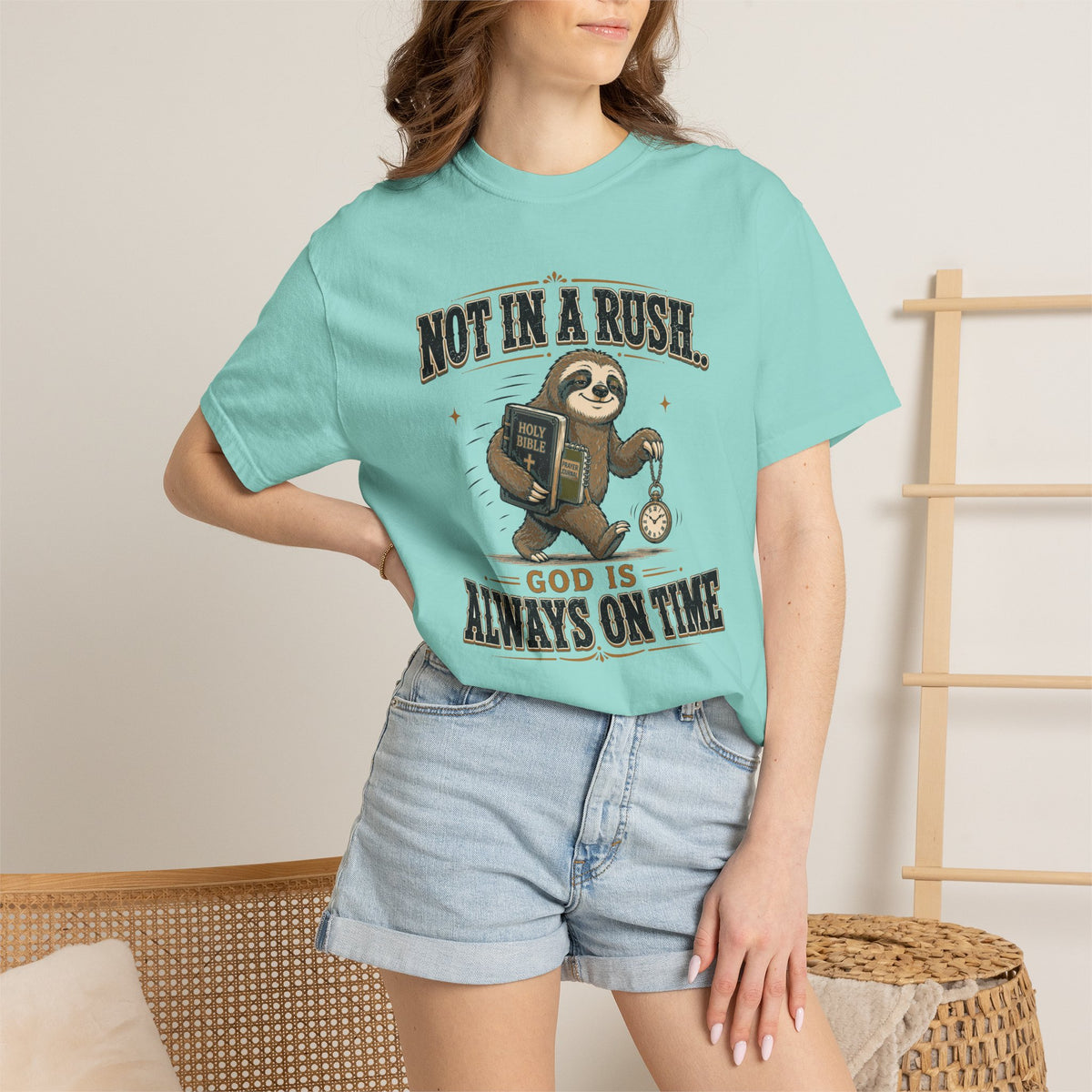 Sloth Timing - Christian Humour Tee