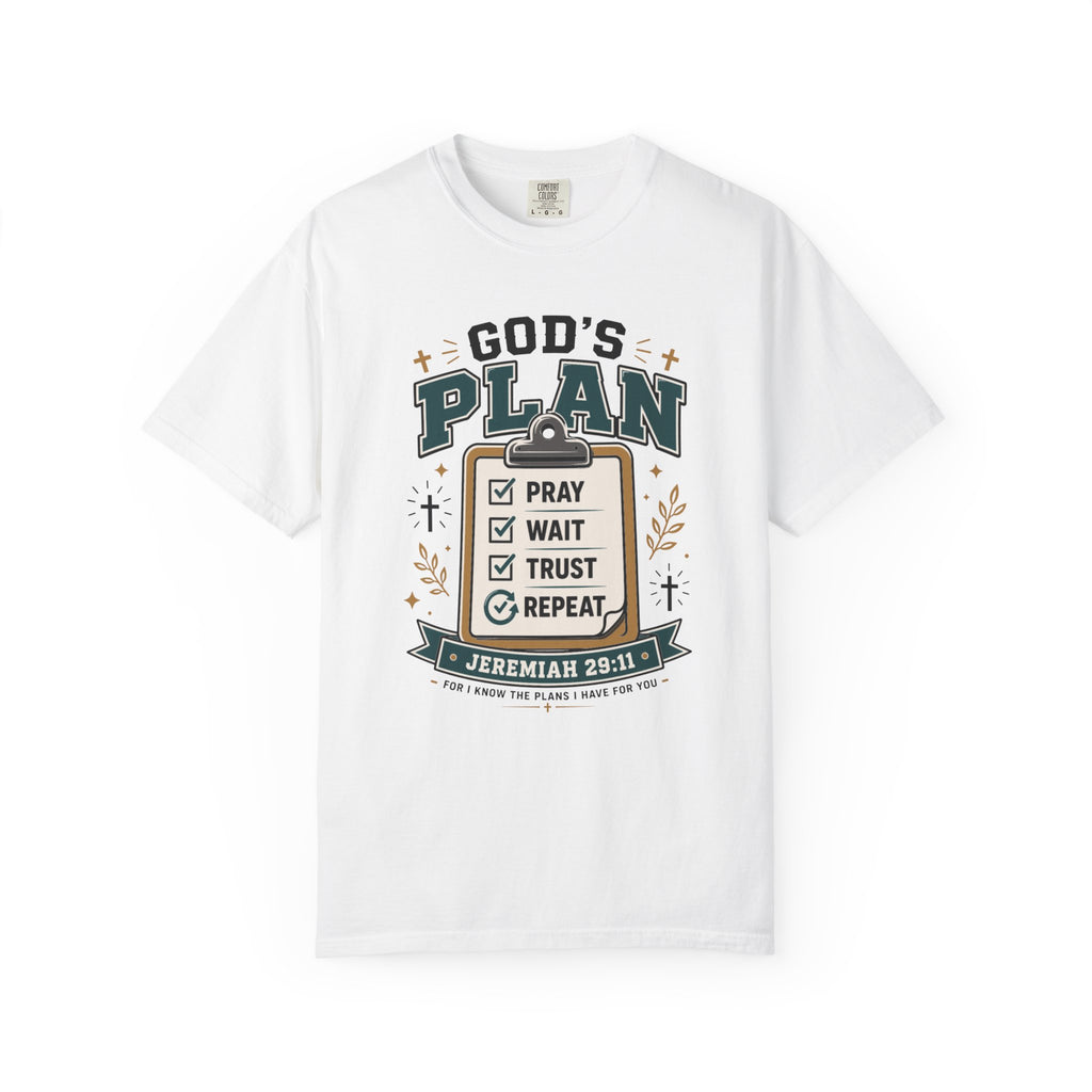 God's Plan Checklist I Christian T shirt