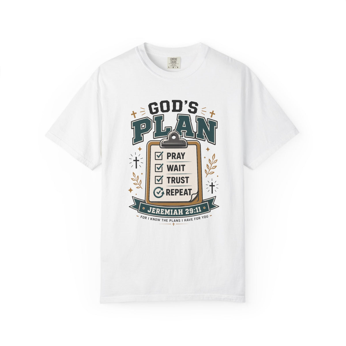 God's Plan Checklist I Christian T shirt