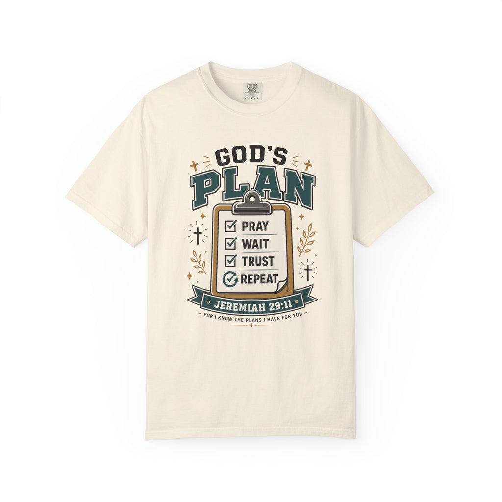 God's Plan Checklist I Christian T shirt